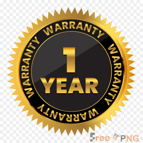 1 year warranty badge Transparent PNG - Premium General element for professional editing and printing.