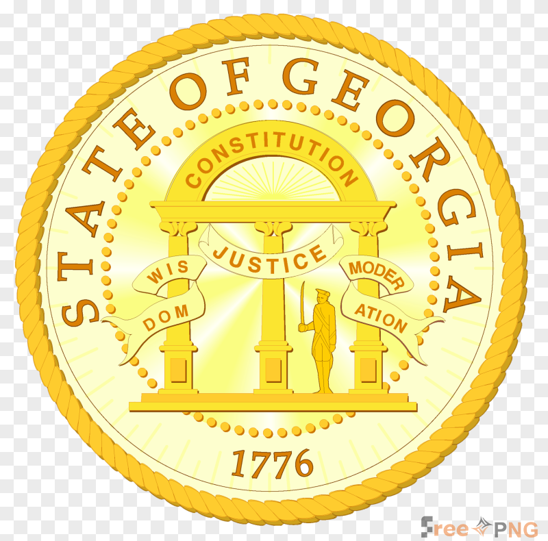 Georgia State Seal Logo Transparent PNG - Premium Logos element for professional editing and printing.