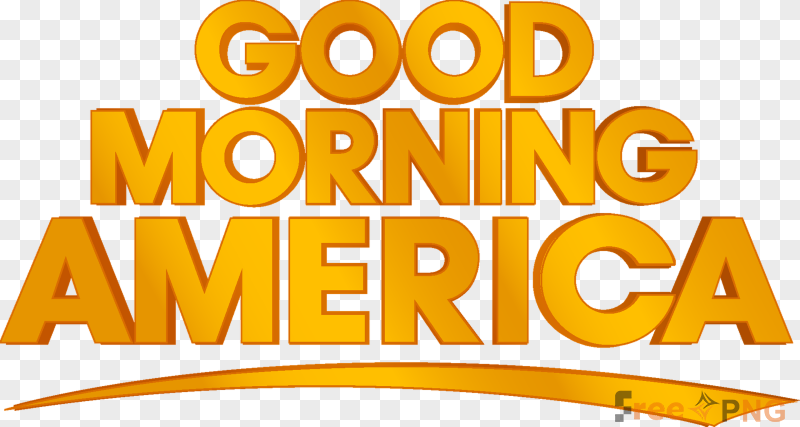 Good Morning America Logo Transparent PNG - Premium Logos element for professional editing and printing.