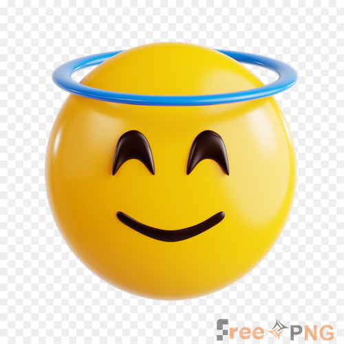 Amazing angel emoji Transparent PNG - Premium General element for professional editing and printing.