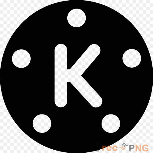 Black Kinemaster Icon Logo image Transparent PNG - Premium Logos element for professional editing and printing.