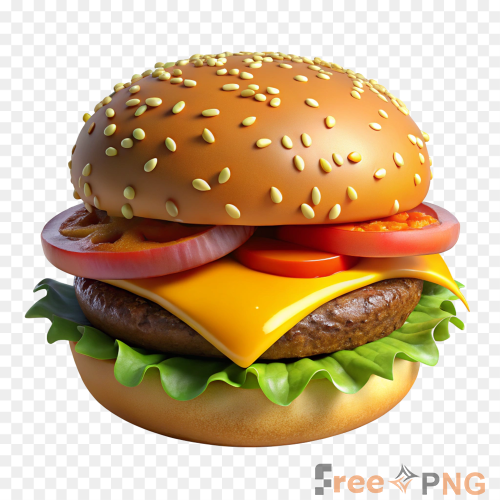 Cheeseburger collection fresh burgers with Transparent PNG - Premium General element for professional editing and printing.