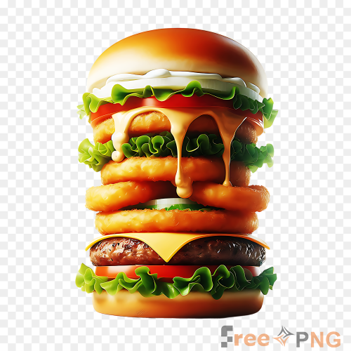Creative burger design with dripping Transparent PNG - Premium General element for professional editing and printing.