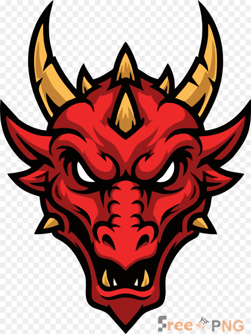 Crimson Dragon Gaming Logo Transparent PNG - Premium General element for professional editing and printing.