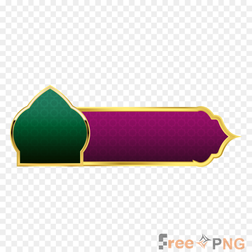 Golden luxury islamic shape lower Transparent PNG - Premium General element for professional editing and printing.