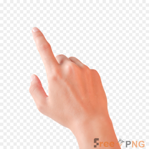 Hand & 1 Finger Transparent PNG - Premium General element for professional editing and printing.