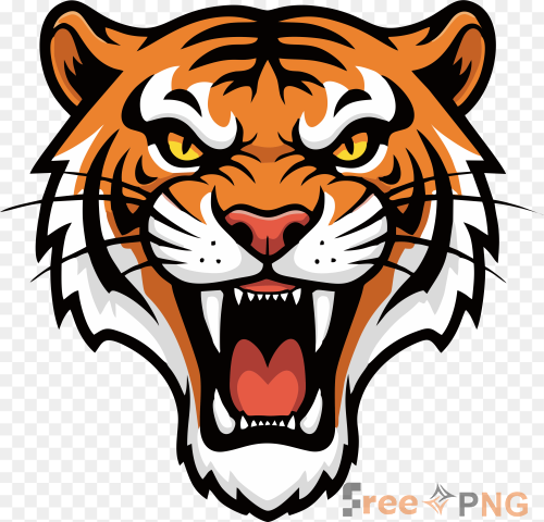 Inferno Tiger mascot logo Transparent PNG - Premium General element for professional editing and printing.