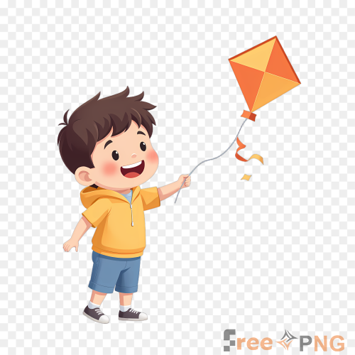 Little Boy Flying A Kite, Kite, Sky, Grassland Transparent PNG - Premium General element for professional editing and printin