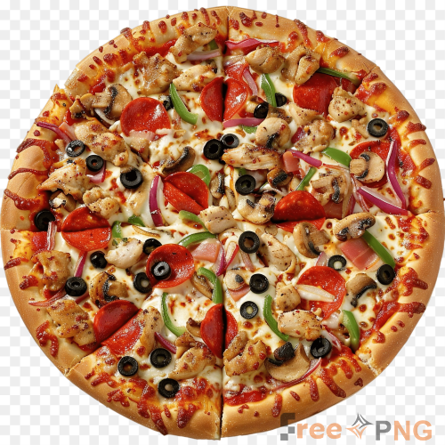 Pizza chicken food Transparent PNG - Premium General element for professional editing and printing.