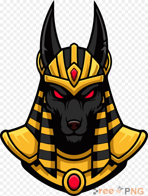 Savage Jackal Mascot Logo Warrior Dog Flat Transparent PNG - Premium General element for professional editing and printing.