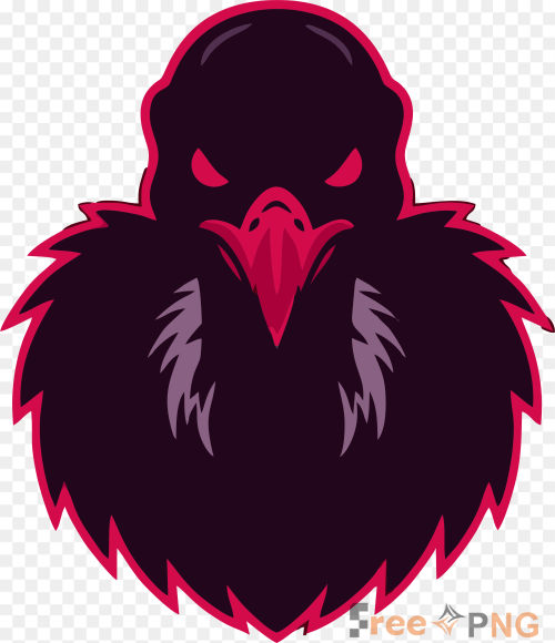 Shadow Vulture Mascot Logo Dark Bird Flat Transparent PNG - Premium General element for professional editing and printing.