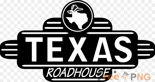 Texas Roadhouse Black and White Logo Transparent PNG - Premium General element for professional editing and printing.