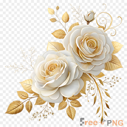 Watercolor Rose Flower Transparent PNG - Premium General element for professional editing and printing.