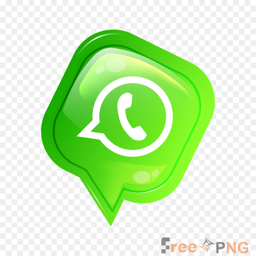 WhatsApp Logo, distinctive emblem of the messaging platform Transparent PNG - Premium Logos element for professional editing 