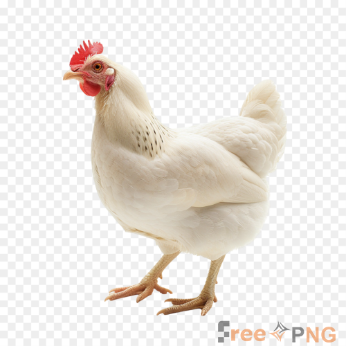 White Leghorn Chicken Hen Isolated Transparent PNG - Premium General element for professional editing and printing.